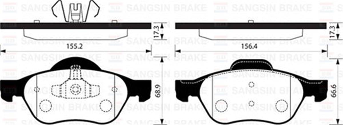 Fren Balatası Ön Megane Iıı  Fluence