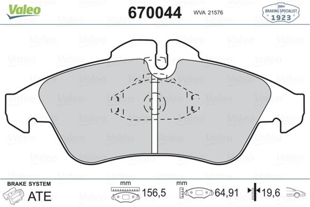 Fren Balatası Ön Mercedes Vıto 638 Sprınter 901 904-Vw Lt 28 35 46