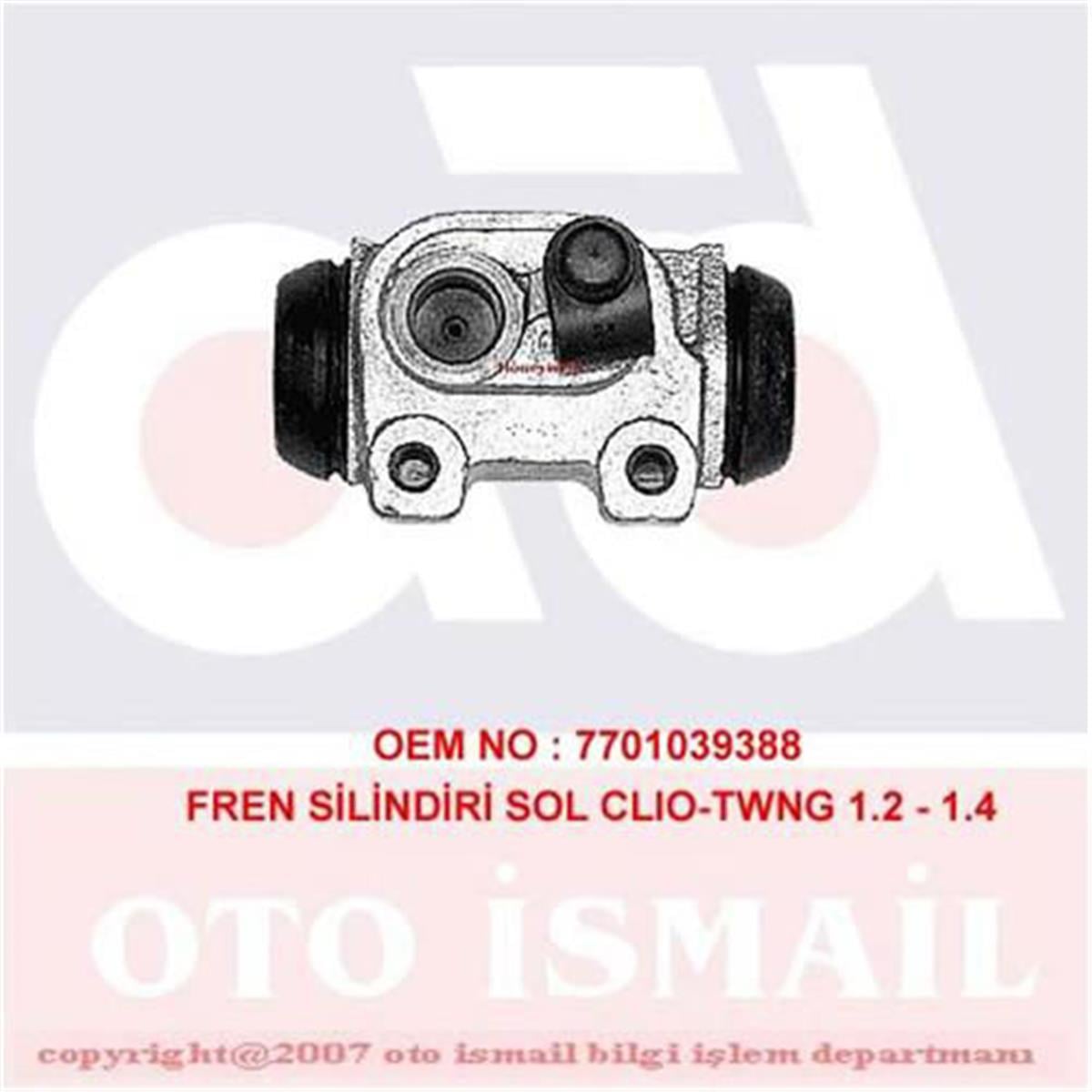 Fren Silindiri Sol Clio 1.1-1.2-1.4 91-98 -Twng 1.2-1.4 96 20.64Mm