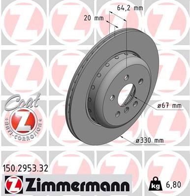 BMW G30 G32 G11 G12 Arka Sağ Fren Diski ZIMMERMANN