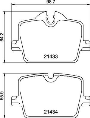 BMW G42 G20 G21 G28 G22 G23 G26 G29 Arka Fren Balatası BREMBO