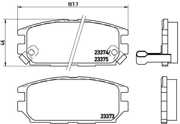 Dodge Stealth Mitsubishi Galant Arka Disk Fren Balatası VALEO