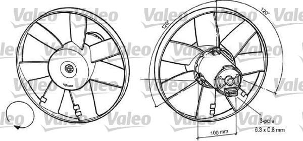 Ford Galaxy Fan Motoru VALEO