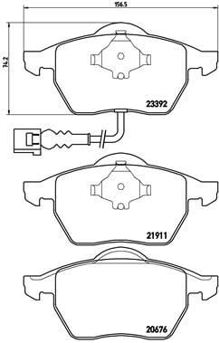 Volkswagen Golf 4 Ön Balata BREMBO