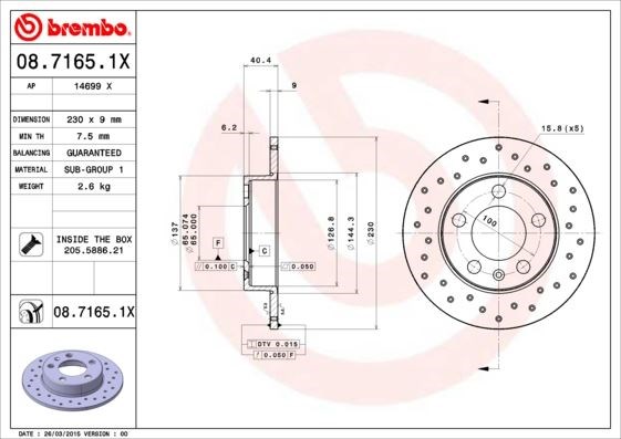Volkswagen Golf 4 Arka Fren Aynası BREMBO