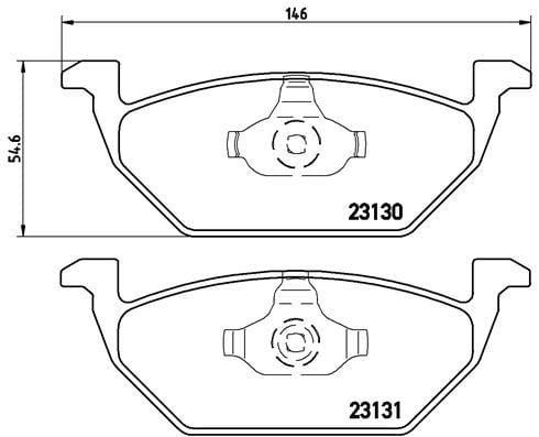 Volkswagen Golf 4 Ön Balata BREMBO