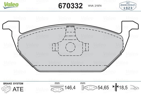 Volkswagen Golf IV Ön Fren Balatası VALEO