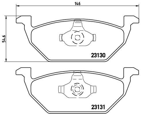 Volkswagen Golf 4 Ön Balata BREMBO