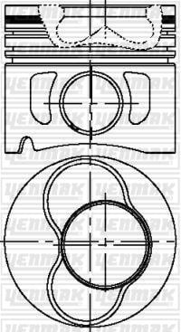 Volkswagen Golf IV Piston Segman 1.9TDI STD 79.51mm (3-4 Piston) YENMAK