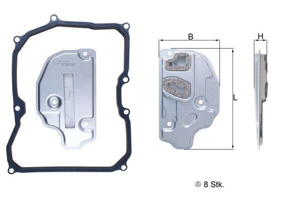 Volkswagen Golf Jetta Polo Touran Audi A3 Otomatik Şanzıman Filtresi MAHLE