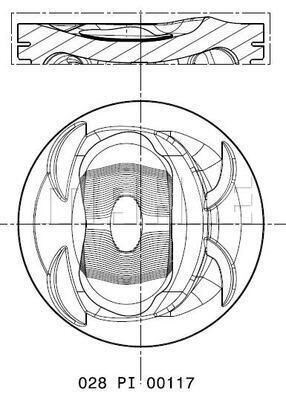 Volkswagen Golf 5-6 Jetta 3-4 Passat 1.4TSI-FSI Piston Segman 0.50 76.51MM MAHLE