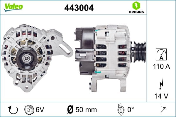 Volkswagen Golf VI Polo Caddy III Ibiza IV Alternatör VALEO