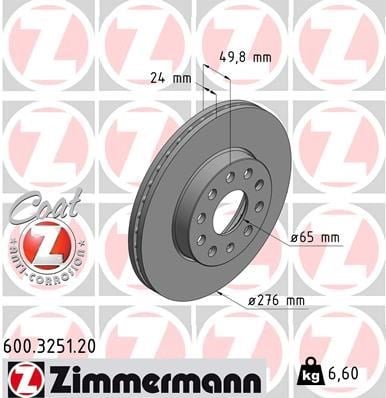 Volkswagen Golf 7 Ön Fren Aynası Havalı ZIMMERMANN