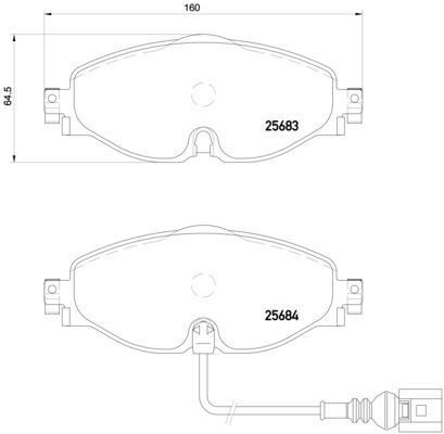 Volkswagen Golf 7 Ön Balata BREMBO