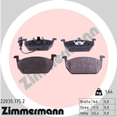 Volkswagen Golf 7 Ön Balata Audi A3 Seat Leon Skoda Octavia ZIMMERMANN