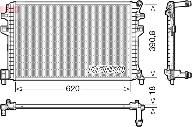 VW Golf 7 Motor Su Radyatörü DENSO