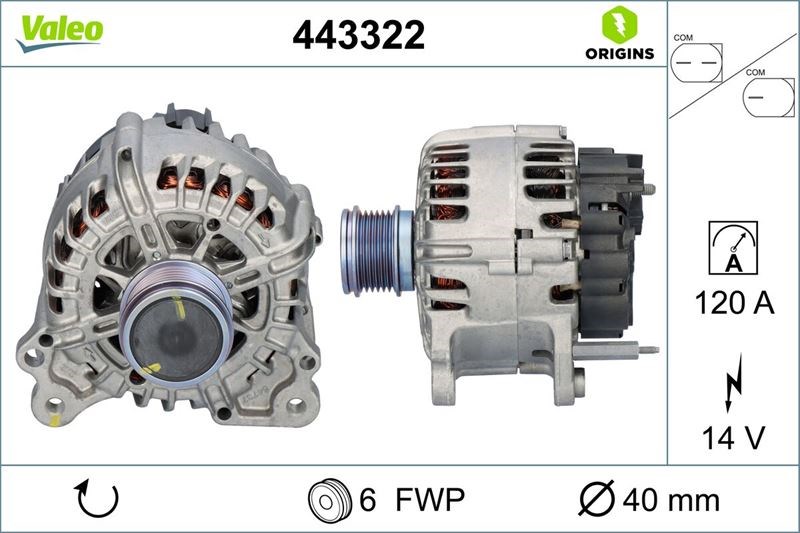 VW Group Golf 7 Jetta 4 Passat Polo VI Sharan Tiguan Alternatör VALEO