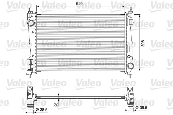 Fiat Grande Punto Radyatör 1.3 MJTD 75 VALEO