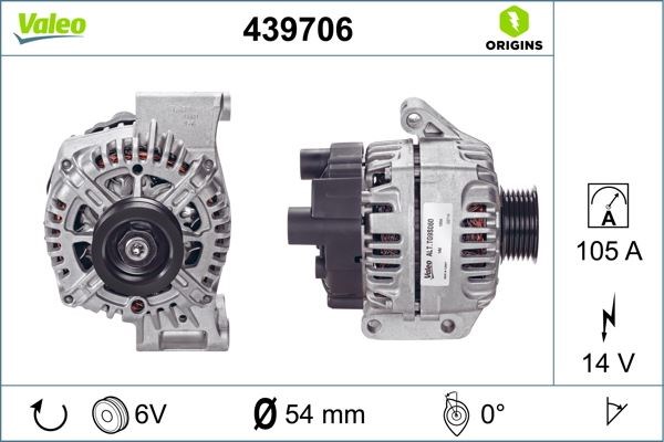 Fiat Grande Punto Alternatör VALEO