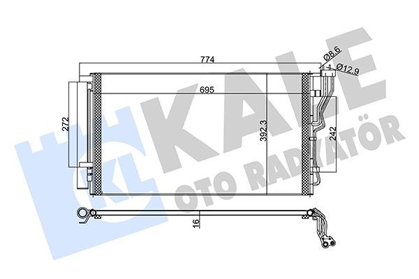 Hyundai Grandeur Kondenser KALE-RADYATOR