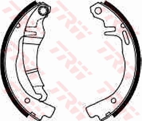 Opel GT Arka Aks Pabuçlu Balata Kiti TRW