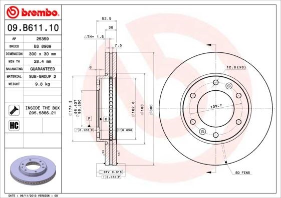 Hyundai H-1 Ön Fren Diski Hava Kanallı BREMBO