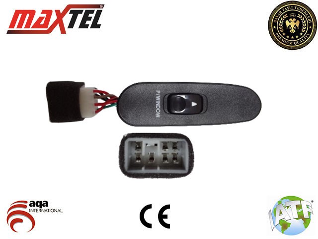 Hyundai H100 Cam Kaldırma Anahtarı Sağ 7 Pin Tekli MAXTEL
