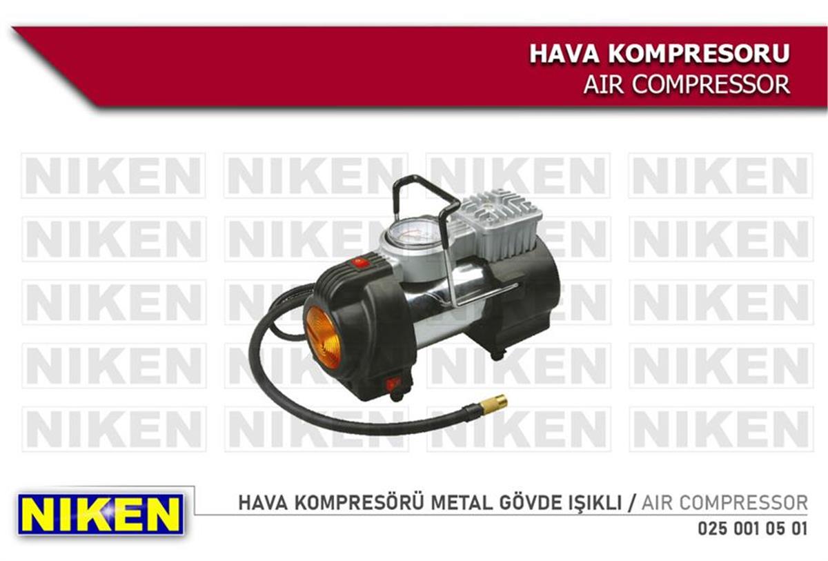 Hava Kompresörü Metal Gövde Işıklı