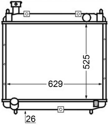 Toyota Hiace Radyatör MAHLE