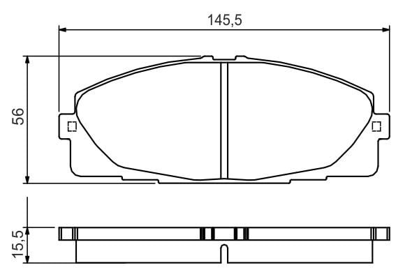 Toyota Hiace Ön Balata BOSCH