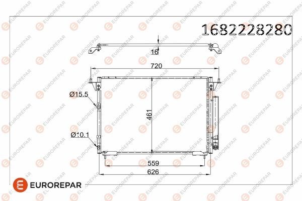 Toyota Hiace Klima Radyatörü Kondenser EUROREPAR
