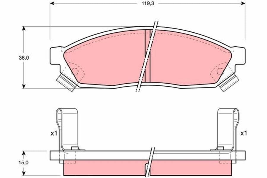 Honda Civic I II Suzuki Carry Mighty Boy Super Carry Ön Aks Disk Balata TRW