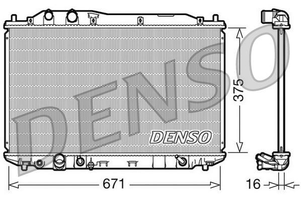Honda Civic VII Motor Su Radyatörü DENSO