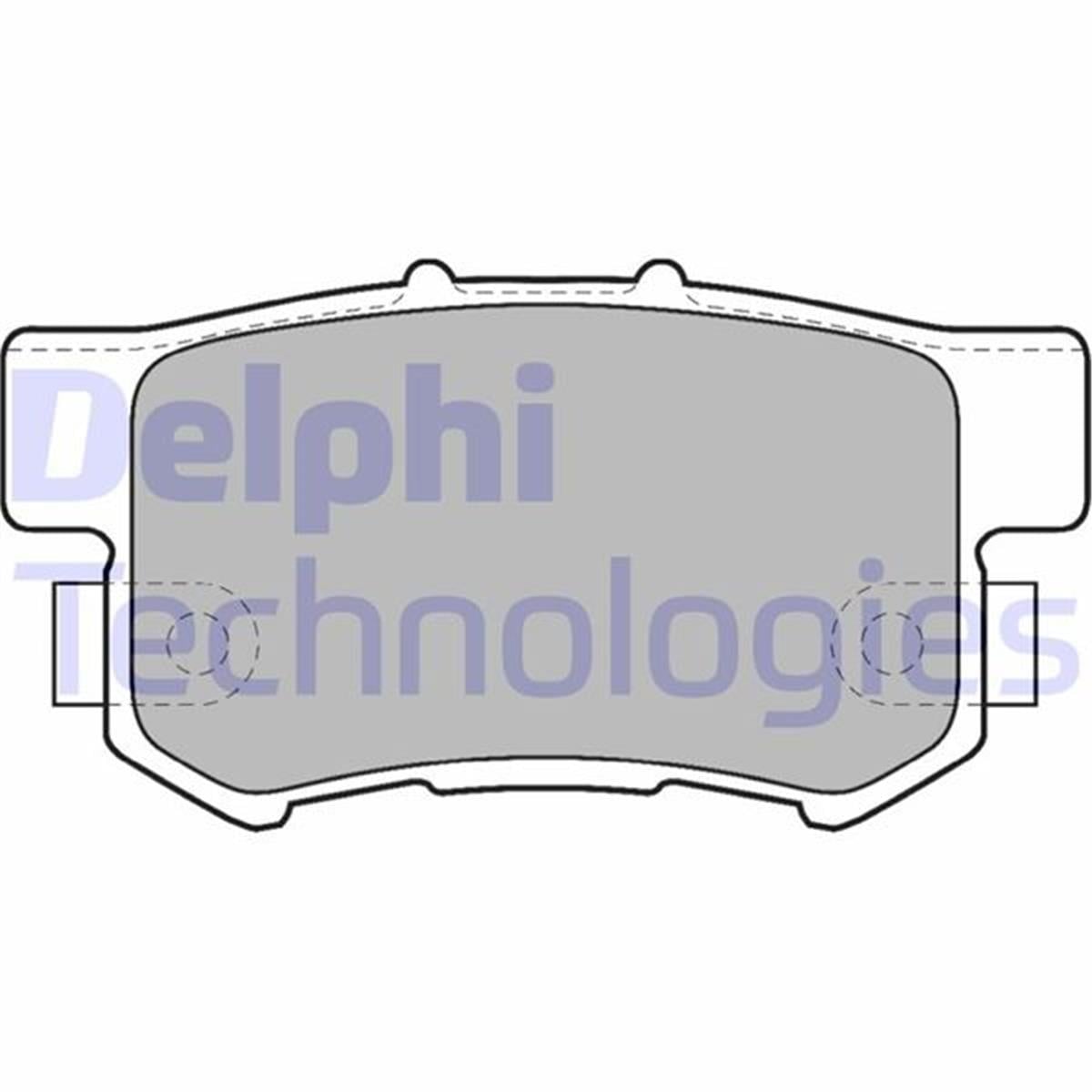 Accord Civic Ix Jazz 3 Arka Fren Balatası Delphi (88Mm, 98-03)