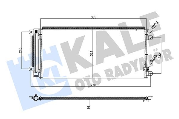Honda Civic Kondenser KALE-RADYATOR