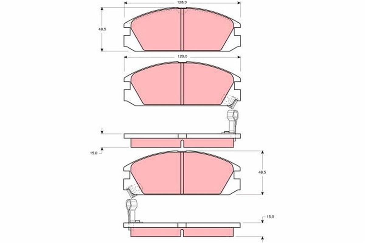 Honda Accord Crx Prelude Integra Ön Balata 45022Sh3g31-45022Sd2a13-Wva200