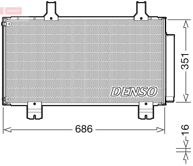 Honda Accord VIII Klima Radyatörü Kondenser DENSO