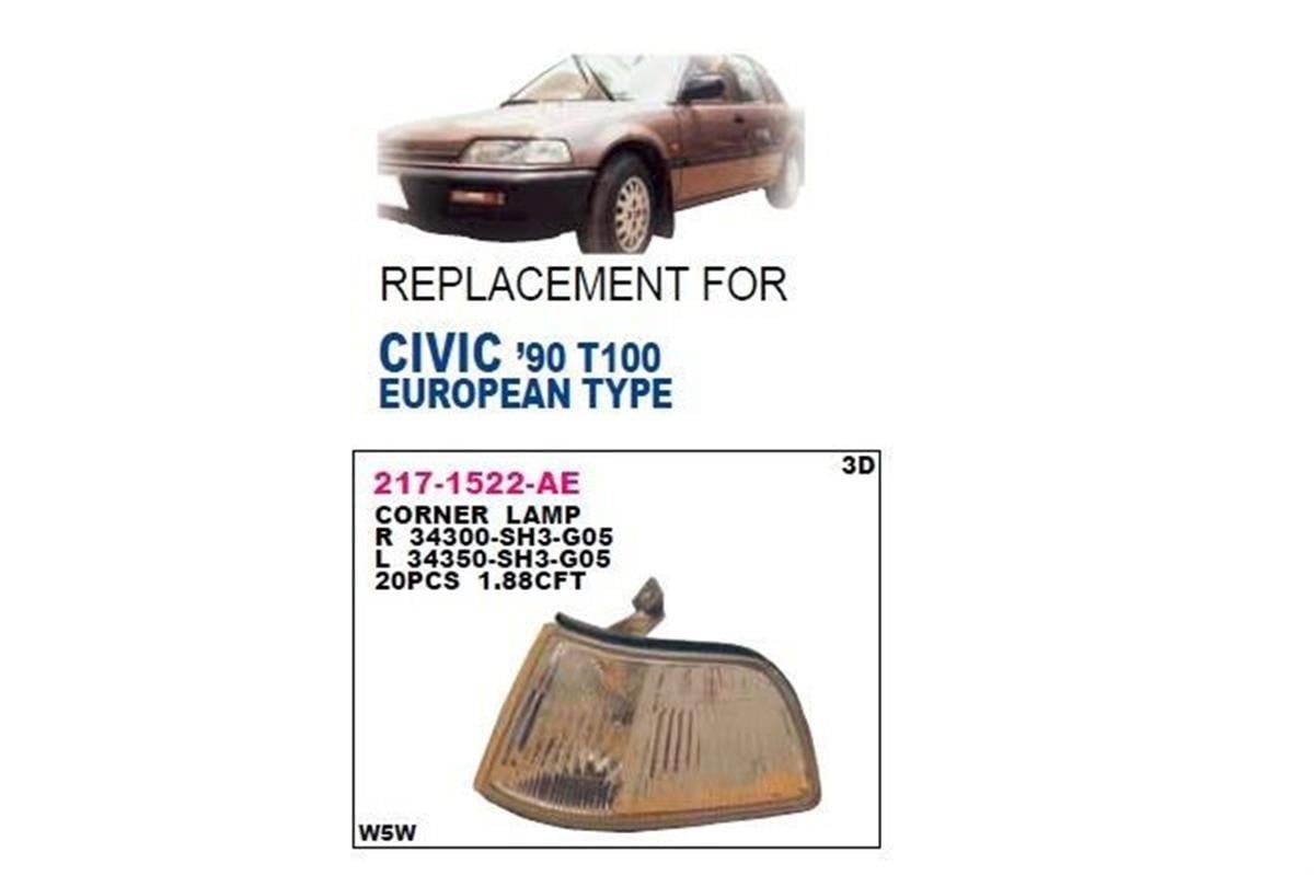 Civic Hb (Ec, Ed) Sağ Sinyal Lambası Depo (90-91) Sh3