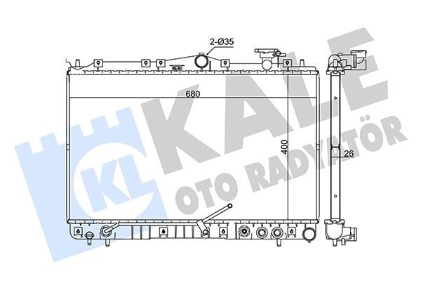 Hyundai Sonata 3 Radyatör KALE-RADYATOR