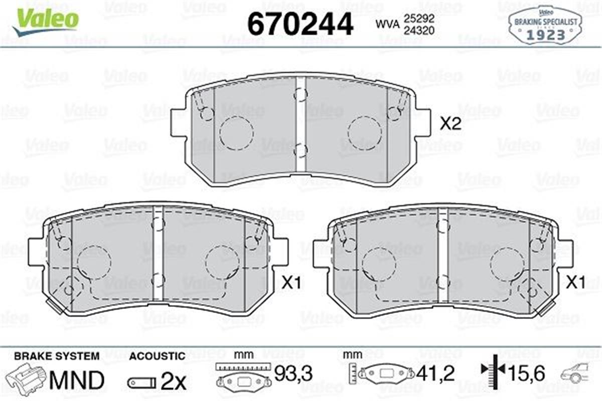 Hyundai Ix35 (2010>) Kia Cerato 2 (2010>) Arka Balata 58302D7a00