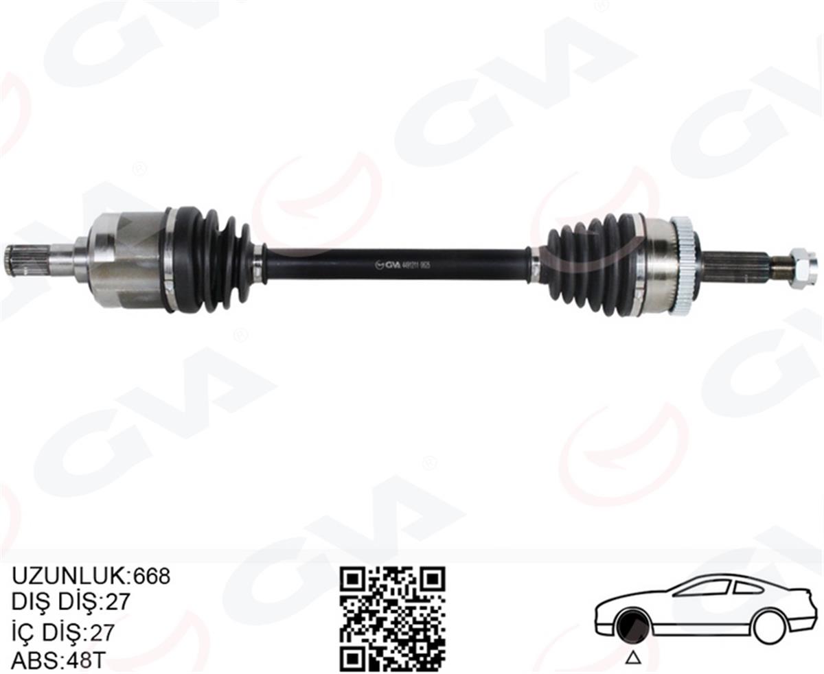 Hyundai Tucson (2004-2010) Komple Aks Ön Sol 2.0 Crdı 495012E900