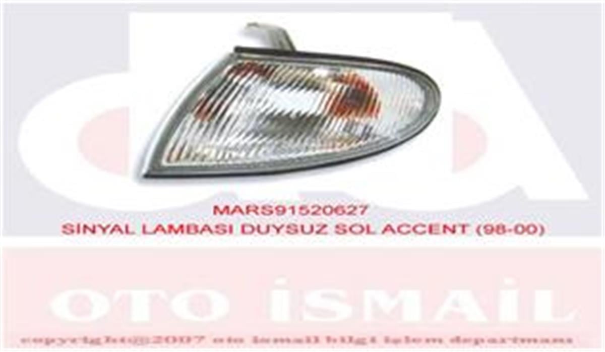 Hyundai Accent (98-00) Sinyal Lambası Sol Duyusuz 9230122310-9230122300
