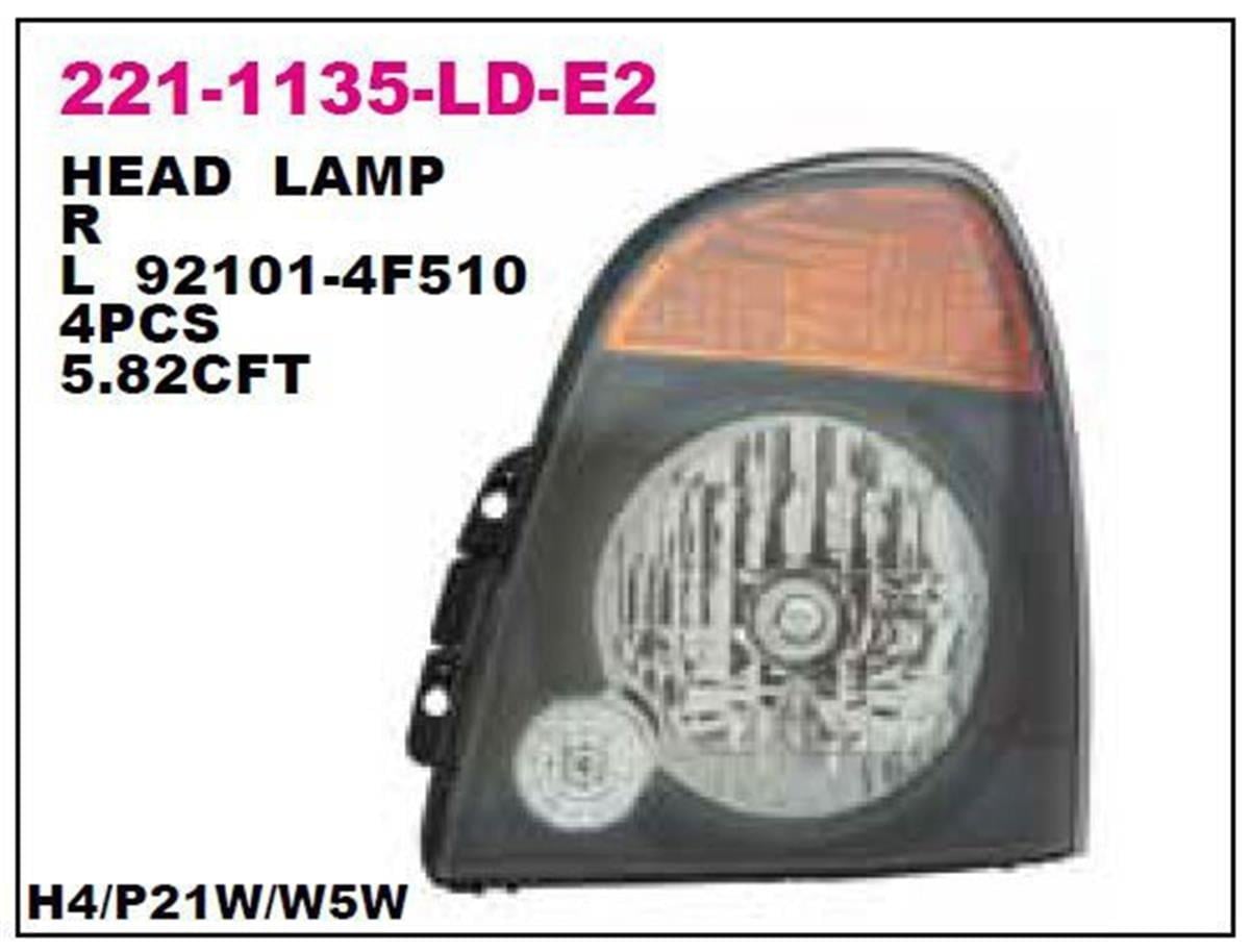 Hyundai H100 Sağ Far Depo Dizel 2012 Sonrası 921024F510