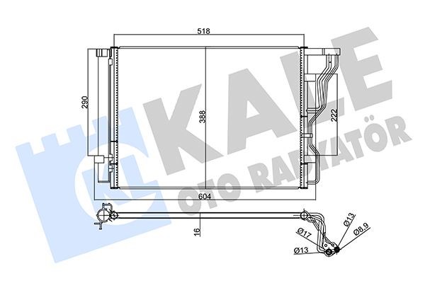 Hyundai i40 Kondenser KALE-RADYATOR