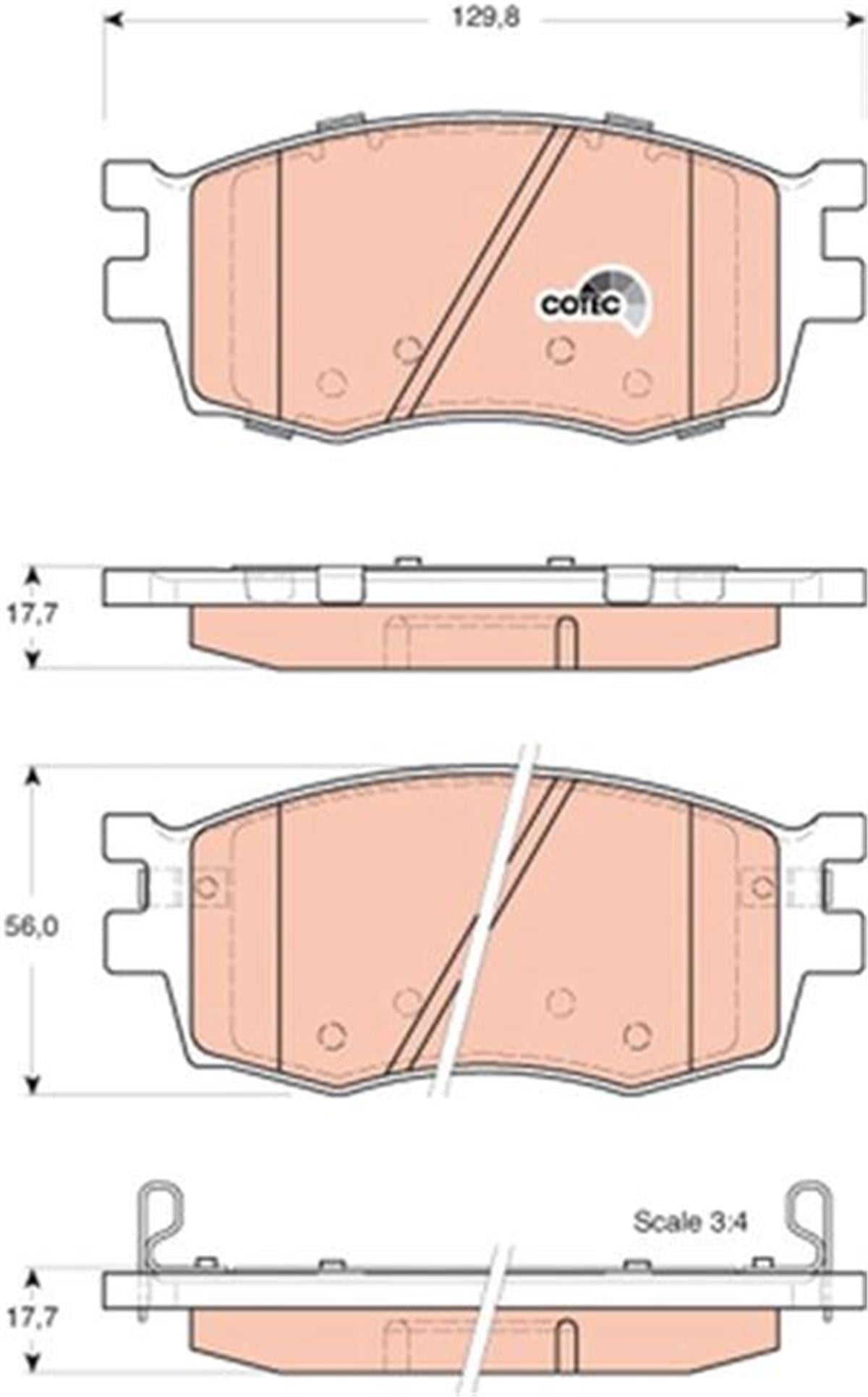Hyundai Accent Era İ20 Kia Rio Ön Fren Balata 581011Ge00-581011Ja10-Wva24317