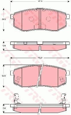 Hyundai Galloper II JK-01 Arka Disk Balata TRW