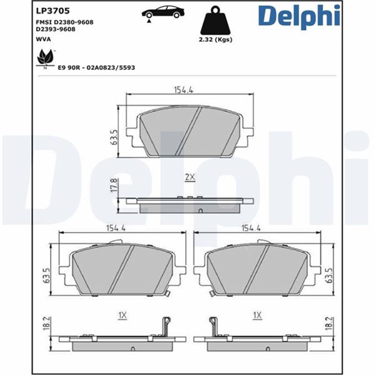 Hyundai Santa Fe Kia Sorento Ön Fren Balata 58101P2a70-58101P2a80