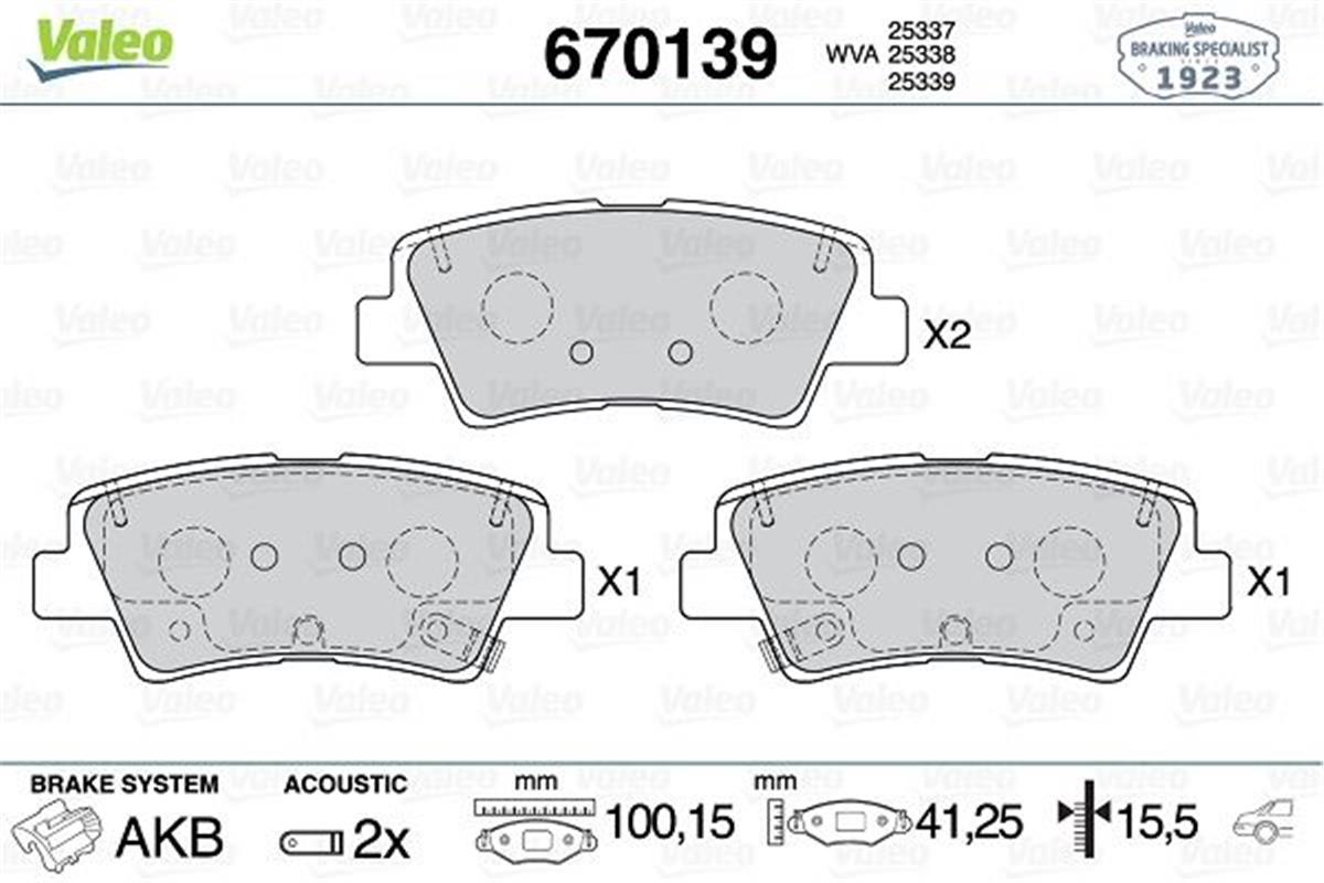 Hyundai İ20 Kia Soul Arka Fren Balata 58302C8a30-58302F2a30-58302D7a