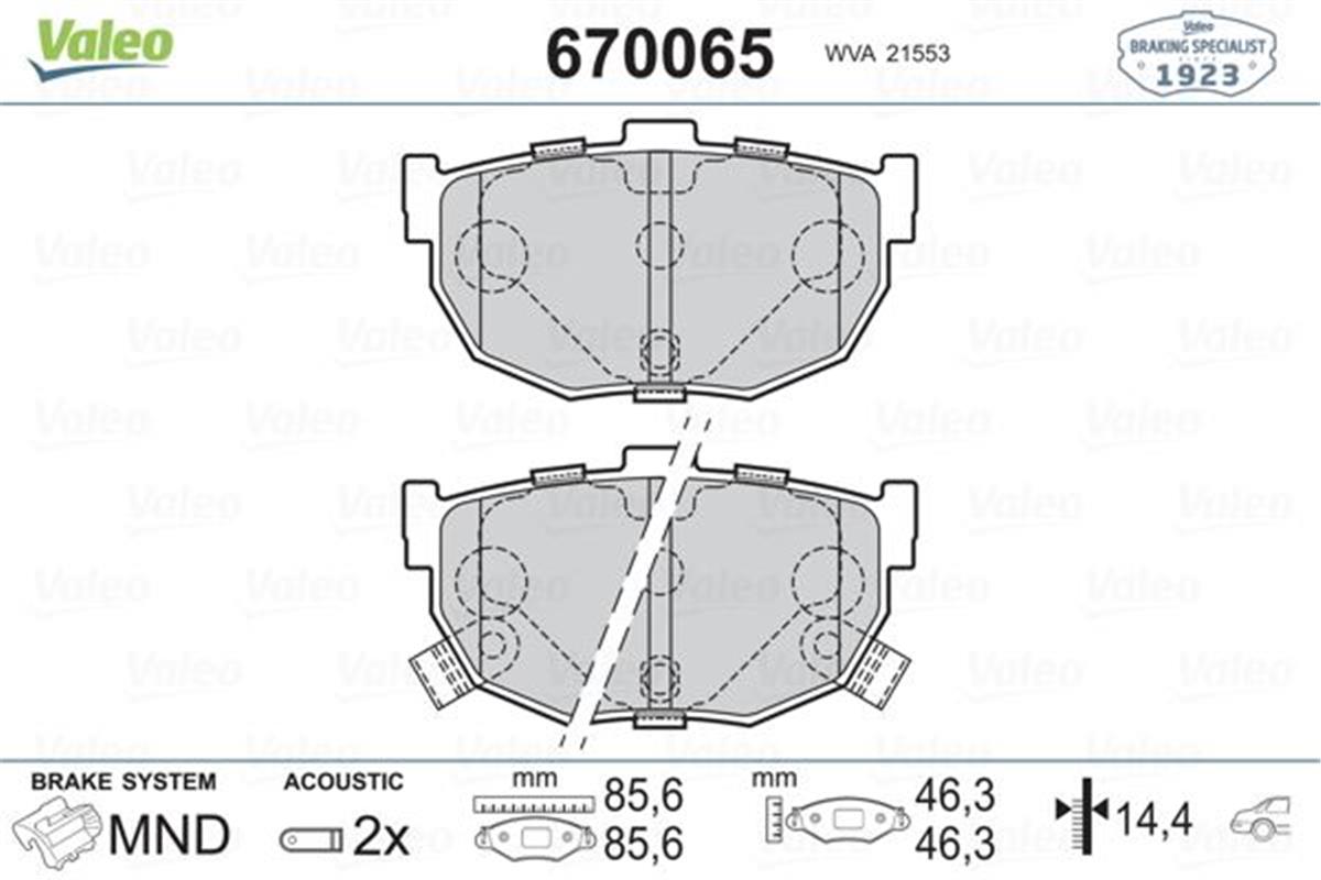 Hyundai Elantra Coupe Kia Cerato Arka Fren Balata 5820228A00-583021Ma00-4406090E