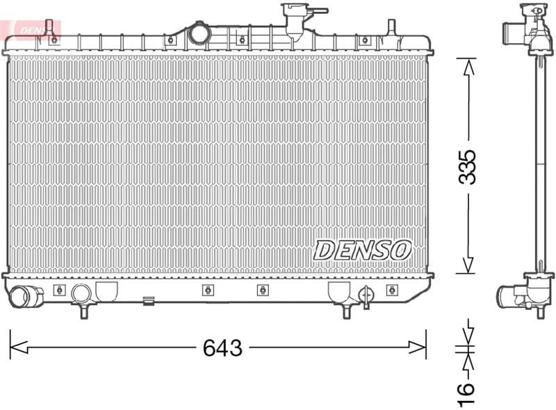 Hyundai Accent 2 Motor Su Radyatörü DENSO